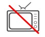 PAS DE TELEVISION