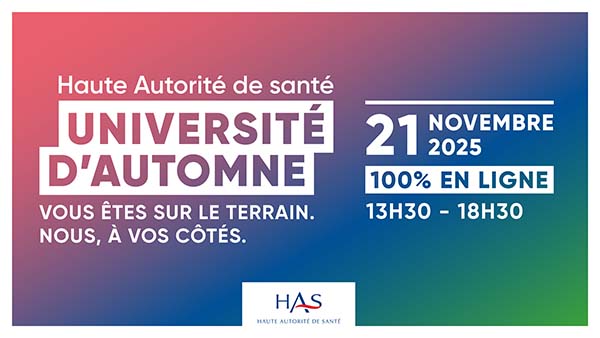 Université d'automne de la HAS - 21 novembre 2025