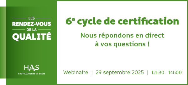 Webinaire du 6e cycle de certification : nous répondons en direct à vos questions !